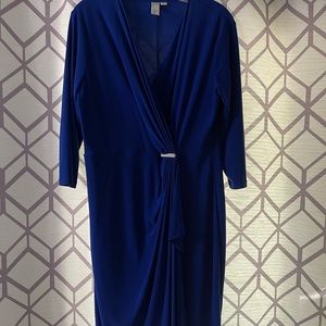 Wrap Dress with metal accent